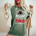 Mom Of The Two Fast 2Nd Birthday Racing Car Family Women's Oversized Comfort T-Shirt Moss