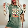My Bowling Technique Isecret 面白いボウラーボウリング レディースオーバーサイズコンフォートTシャツ Moss