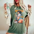 Waifu セクシー アニメ 女の子 モデル 表紙 和風 レディースオーバーサイズコンフォートTシャツ Moss