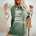 限定 48 歳の誕生日男性版女性 48 歳 1978 ギフト レディースオーバーサイズコンフォートTシャツ Moss