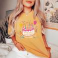 18歳の誕生日 男の子 女の子 18歳 18歳 誕生日 レディースオーバーサイズコンフォートTシャツ Mustard