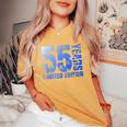55歳 男性 ギフト 55歳 誕生日プレゼント 女性用 レディースオーバーサイズコンフォートTシャツ Mustard
