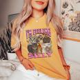 I'm Feeling Silly Cat Meme Bootleg Graphic For Women Women's Oversized Comfort T-Shirt Mustard
