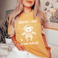 Koala Dad Mompace ヒューストン問題コアラ レディースオーバーサイズコンフォートTシャツ Mustard