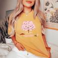 和 桜 シャツ ピンク 桜 花 木 花見 レディースオーバーサイズコンフォートTシャツ Mustard