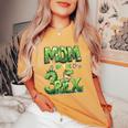 Mom Of The Three Rex Birthday Boy Dinosaur Family Matching Women's Oversized Comfort T-Shirt Yam