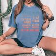 13歳の誕生日 男の子・女の子 面白い 13歳 レディースオーバーサイズコンフォートTシャツ Blue Jean