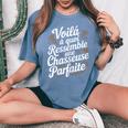 Chasseuse Parfaite Humour Chasse Idée Cadeau Drôle T-shirt oversize confortable pour femme Blue Jean