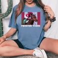 Forever Young Horse、競馬、デルマール、サンタアニタ レディースオーバーサイズコンフォートTシャツ Blue Jean