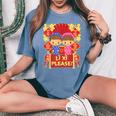 Li Xi Please 男の子&女の子 キッズ- ベトナム旧正月 レディースオーバーサイズコンフォートTシャツ Blue Jean