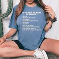 Rules For Dating My Daughter Dad ギフト レディースオーバーサイズコンフォートTシャツ Blue Jean
