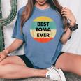Toma 斗真 レディースオーバーサイズコンフォートTシャツ Blue Jean