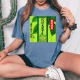 お茶 面白いtシャツ おばあちゃん 祖母 おもしろ 緑茶 文字入り メンズ 面白い 服 ネタ 文字tシャツ レディースオーバーサイズコンフォートTシャツ Blue Jean