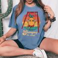 スイング パイナップル スイング クール 面白い フルーツ 男性 女性 子供 Pineapple レディースオーバーサイズコンフォートTシャツ Blue Jean
