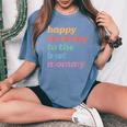 Happy Birthday To The Best Mommy Happy Birthday Mom Women's Oversized Comfort T-Shirt Mustard