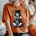 E-Girl Cute Anime Girl Goth Bunny Grunge Gothic Outfit Women's Oversized Comfort T-Shirt Crimson E-Girl Cute Anime Girl Goth Bunny Grunge Gothic Outfit Women's Oversized Comfort T-Shirt Crimson