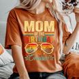Mom Of The Birthday Cruiser Sunglasses Cruise Vintage Women's Oversized Comfort T-Shirt Crimson
