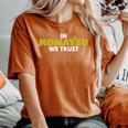 In Komatsu We Trust Dozer ブルドーザー キルドーザー トリビュート 長袖tシャツ レディースオーバーサイズコンフォートTシャツ Yam