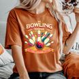 My Bowling Technique Isecret 面白いボウラーボウリング レディースオーバーサイズコンフォートTシャツ Yam