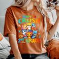 Ready To Crush 2Nd Grade Back Tochool 2Nd Grade Cat Kitten レディースオーバーサイズコンフォートTシャツ Yam