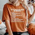Rules For Dating My Daughter Dad ギフト レディースオーバーサイズコンフォートTシャツ Yam
