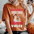 矯正看護師 刑務所看護 Use My Correctional Nurseoice レディースオーバーサイズコンフォートTシャツ Yam