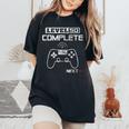 50歳の誕生日プレゼント Level 50 Complete 贈り物 父 母 男性用、女性用 レディースオーバーサイズコンフォートTシャツ Black