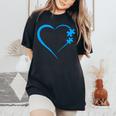 Autism Autism Awareness Autism Mom Love レディースオーバーサイズコンフォートTシャツ Black