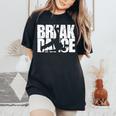 Break Dance ヒップホップ レトロ 風車 ギフト キッズ Bboy Bgirl レディースオーバーサイズコンフォートTシャツ Black