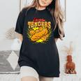 Chicken Tenders Lover Hardcore Music Bootleg Rap Tendies Women's Oversized Comfort Colors T-Shirt Black