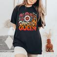 Dancing A Queen ダンシングヴィンテージ 70年代 80年代 ダンスパーティー用 レディースオーバーサイズコンフォートTシャツ Black