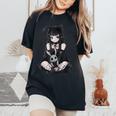 E-Girl Cute Anime Girl Goth Bunny Grunge Gothic Outfit Women's Oversized Comfort T-Shirt Black E-Girl Cute Anime Girl Goth Bunny Grunge Gothic Outfit Women's Oversized Comfort T-Shirt Black