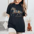 Horse Lover Majestic Horse 馬のグラフィック デザイン 長袖tシャツ レディースオーバーサイズコンフォートTシャツ Black
