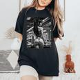 Hot Girl On 男性用 セクシー ブーティー ガール カーショー 1 Bw レディースオーバーサイズコンフォートTシャツ Black