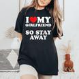 I Love My Girlfriend I Love My Girlfriendotay Away レディースオーバーサイズコンフォートTシャツ Black