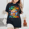Ready To Crush 2Nd Grade Back Tochool 2Nd Grade Cat Kitten レディースオーバーサイズコンフォートTシャツ Black