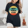 Toma 斗真 レディースオーバーサイズコンフォートTシャツ Black