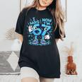 I Was 6 Now I'm 7 67 7歳の誕生日 女の子 男の子 レディースオーバーサイズコンフォートTシャツ Black
