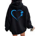 Autism Autism Awareness Autism Mom Love レディース オーバーサイズ パーカー バックプリント Black