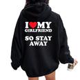 I Love My Girlfriend I Love My Girlfriendotay Away レディース オーバーサイズ パーカー バックプリント Black