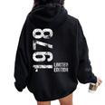 限定 48 歳の誕生日男性版女性 48 歳 1978 ギフト レディース オーバーサイズ パーカー バックプリント Black