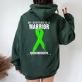 Mi Hermano Conciencia Del Linfoma Women Oversized Hoodie Back Print Forest