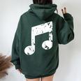 Nota Musical Cuello Women Oversized Hoodie Back Print Forest