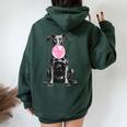 Vintage Dobermann Cheoffia Bolla Cane Papà Mamma Proprietario Felpa con cappuccio oversize da donna con stampa posteriore Forest