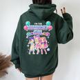 I'm The Birthday Girl キュート ちびkpop おもしろい キッズ 韓国 ポップ レディース オーバーサイズ パーカー バックプリント Navy Blue