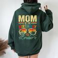 Mom Of The Birthday Cruiser Sunglasses Cruise Vintage Women Oversized Hoodie Back Print Navy Blue