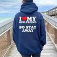 I Love My Girlfriend I Love My Girlfriendotay Away レディース オーバーサイズ パーカー バックプリント Forest