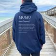 Mumu Definition おばあちゃん母の日パーティー レディース オーバーサイズ パーカー バックプリント Forest
