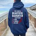 メンズ Yes I Have A Beautiful Daughters I Also Havearcastic レディース オーバーサイズ パーカー バックプリント Forest