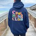 El Diseño Definitivo Cool Mom's Club Para Madres Geniales Women Oversized Hoodie Back Print Navy Blue